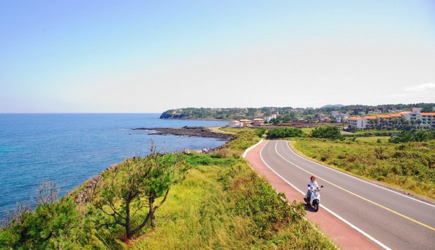 coastal road on Jeju Island