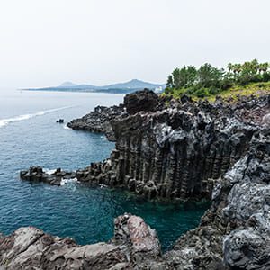 jeju jusangjeolli-cliff